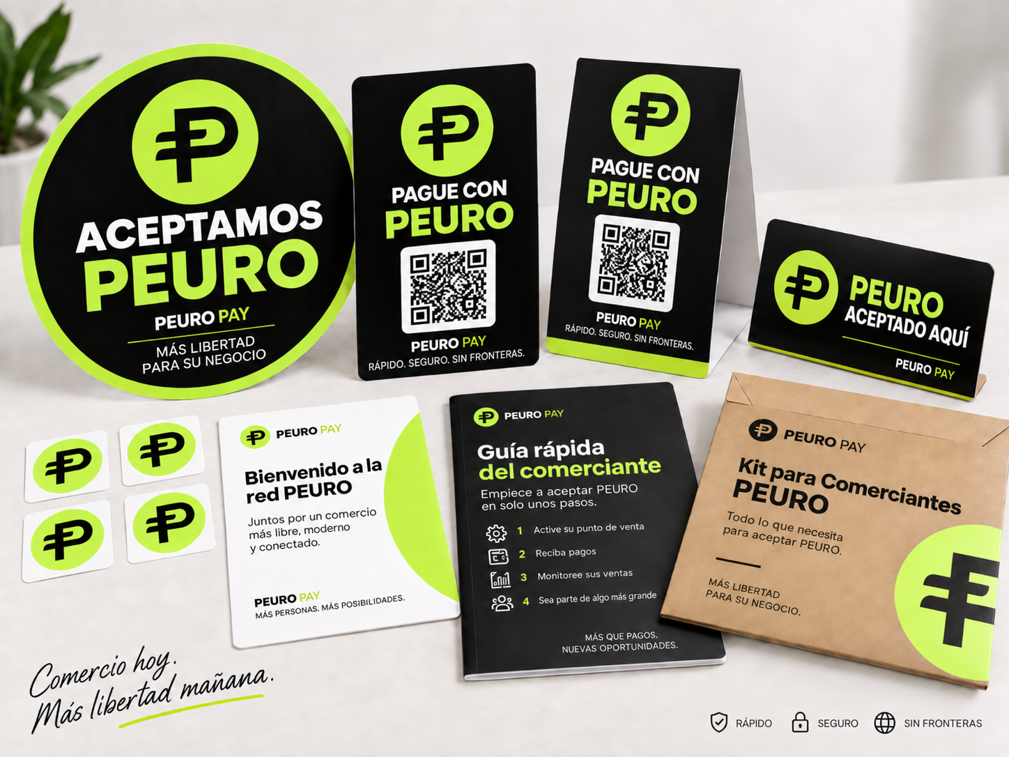 Vista previa del Kit Comercio PEURO en español