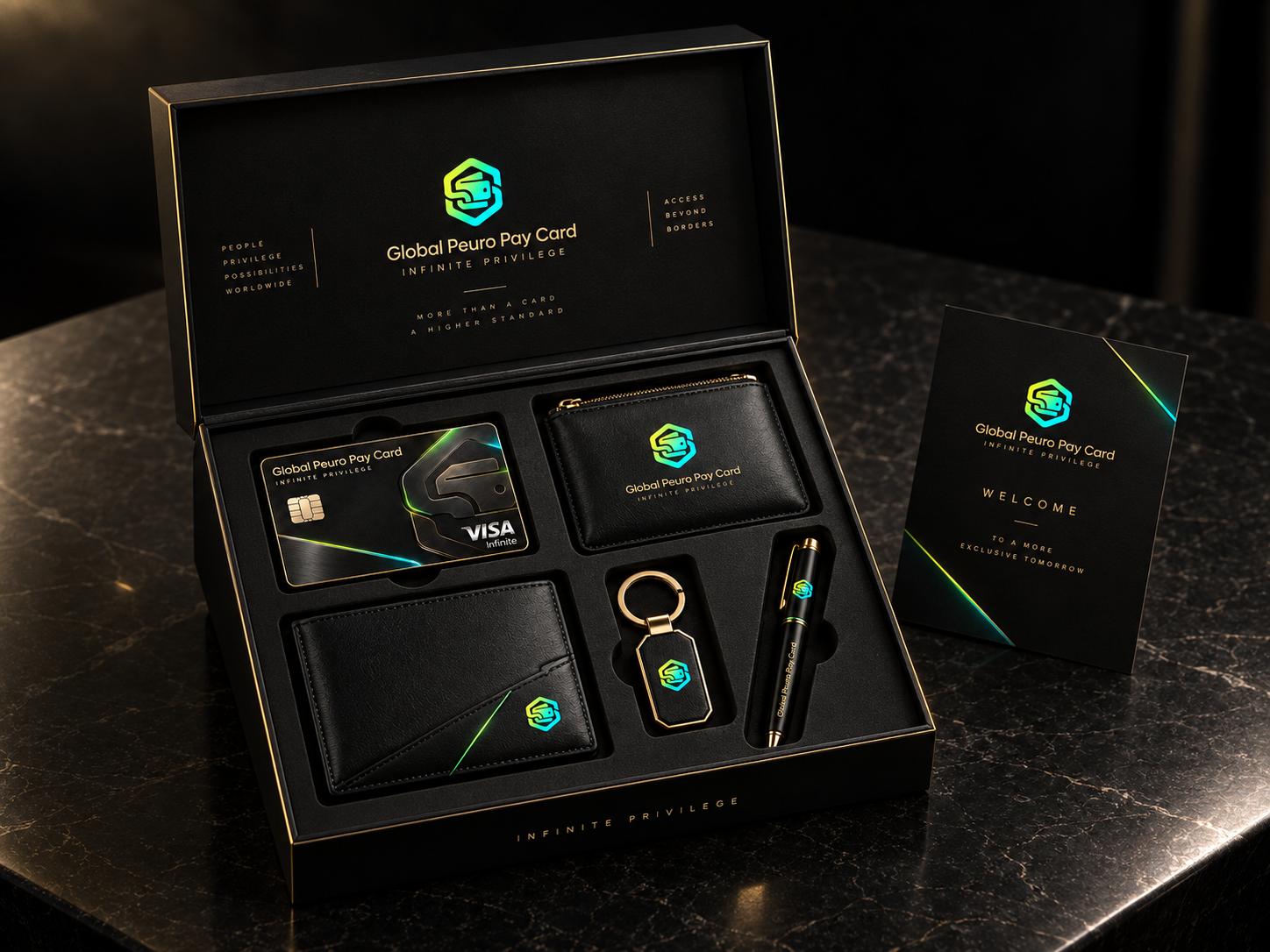 Global Peuro Pay Card premium welcome kit